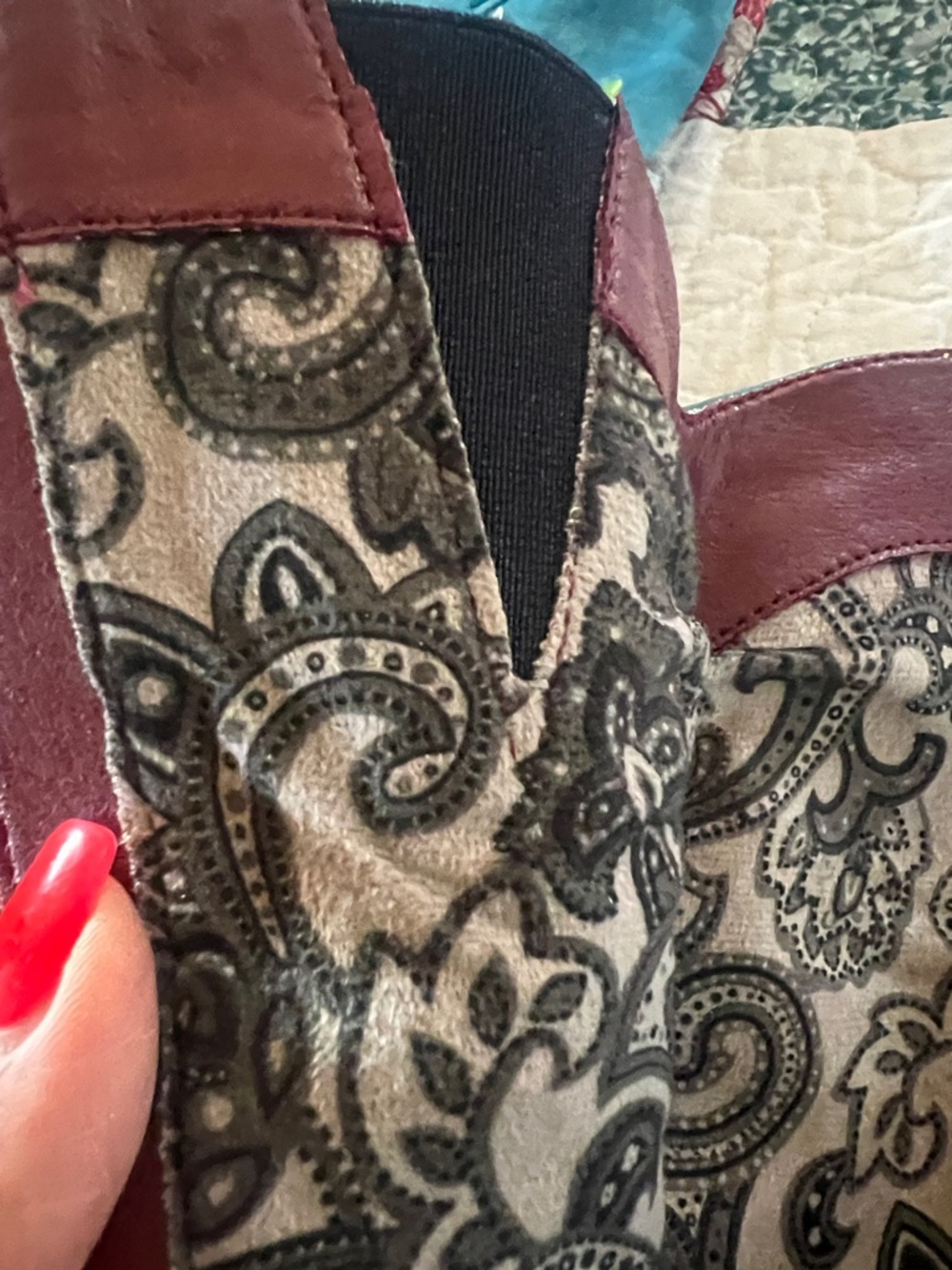 Brand New In box 👢Spring Step Turquoise Western Boots 🩵🩵🩵 - Picture 8 of 10